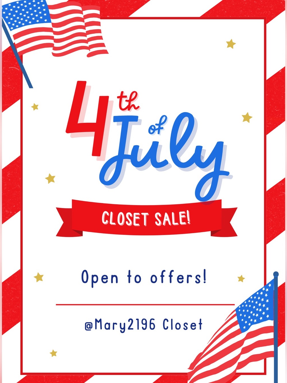 🇺🇸🇺🇸🇺🇸 4th of July Sale!🇺🇸🇺🇸🇺🇸